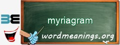 WordMeaning blackboard for myriagram